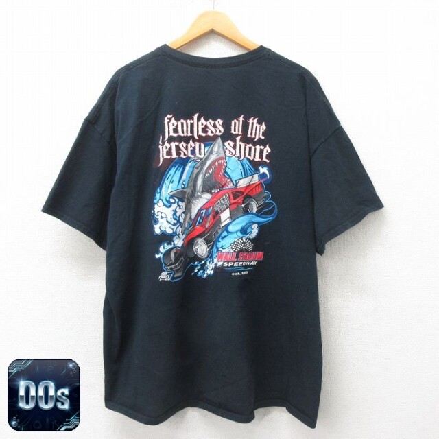 【50%OFF】00s 半袖Tシャツ サメ ブラック XL | 古着