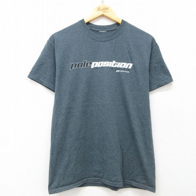 半袖Tシャツ レーシングカー グレー M | 古着