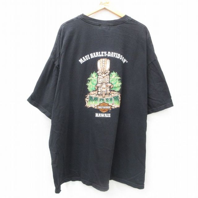 古着通販 XL☆古着 ハーレーダビッドソン 半袖 Tシャツ メンズ マウイ