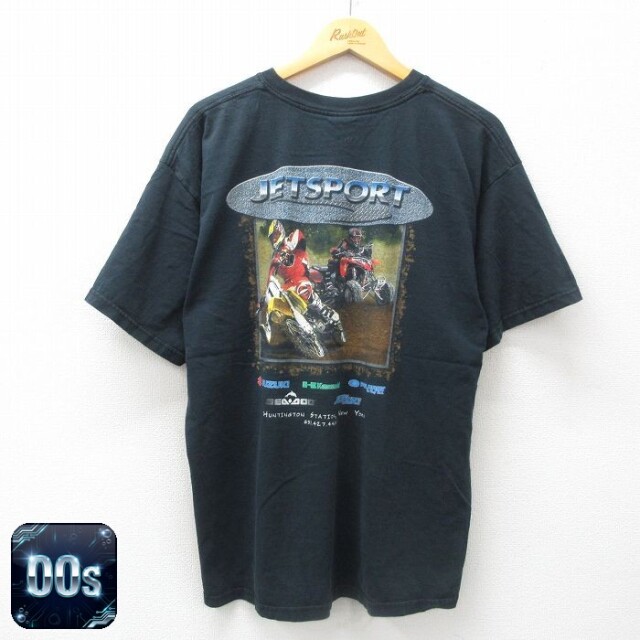 【50%OFF】00s 半袖Tシャツ JETSPORT ブラック XL | 古着