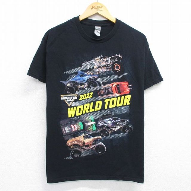 半袖Tシャツ レーシングカー ブラック L | 古着