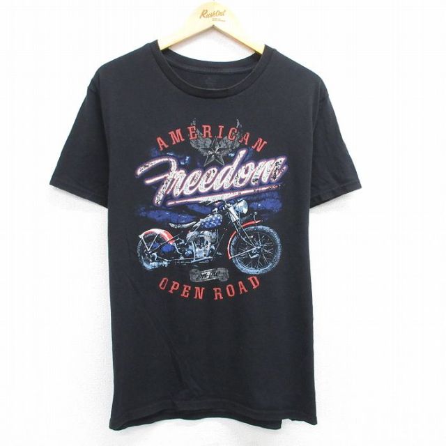 半袖Tシャツ バイク ブラック XL | 古着