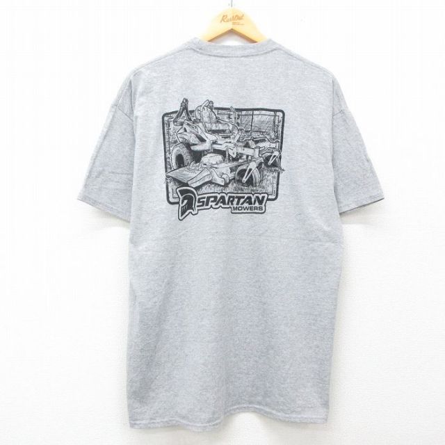 半袖Tシャツ 耕運機 グレー XL | 古着
