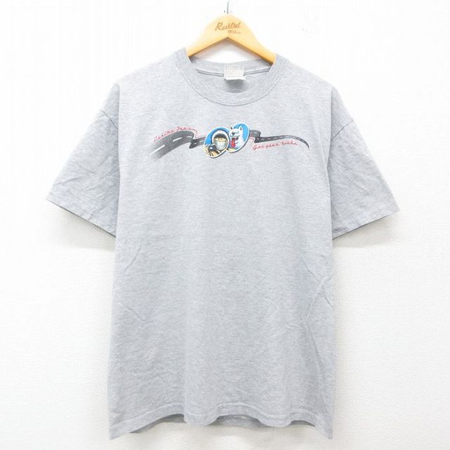 ヘインズ 00s 半袖Tシャツ ルート66 グレー L | 古着
