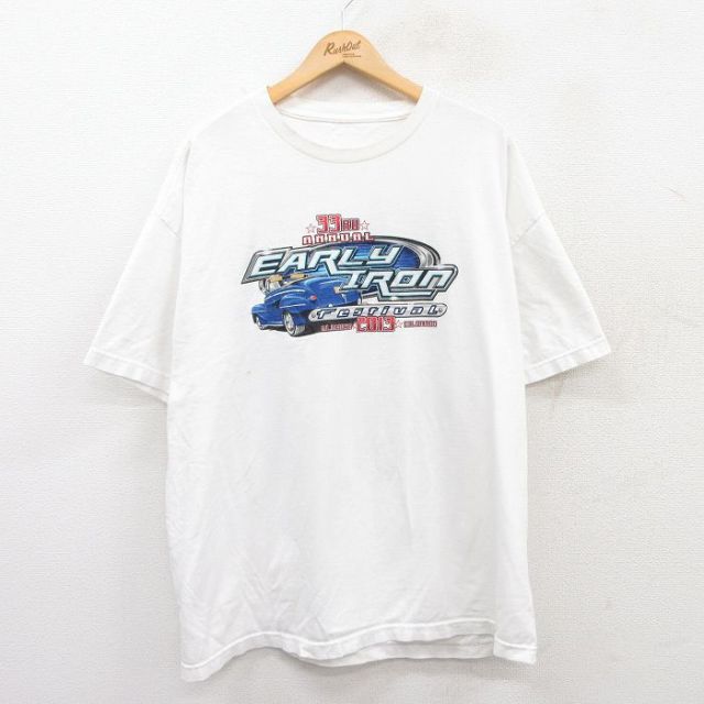 半袖Tシャツ 車 ホワイト XL | 古着