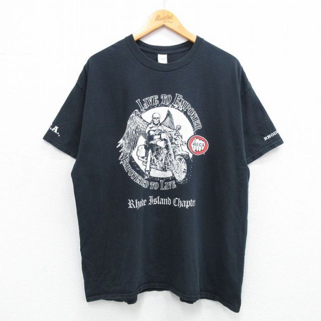 半袖Tシャツ バイク ブラック XL | 古着