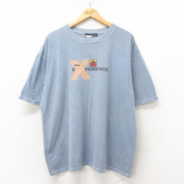 XL★古着 半袖 ビンテージ Tシャツ メンズ 00年代 00s フォード 大きいサイズ コットン クルーネック カナダ製 薄紺 ネイビー 25jun19 中古