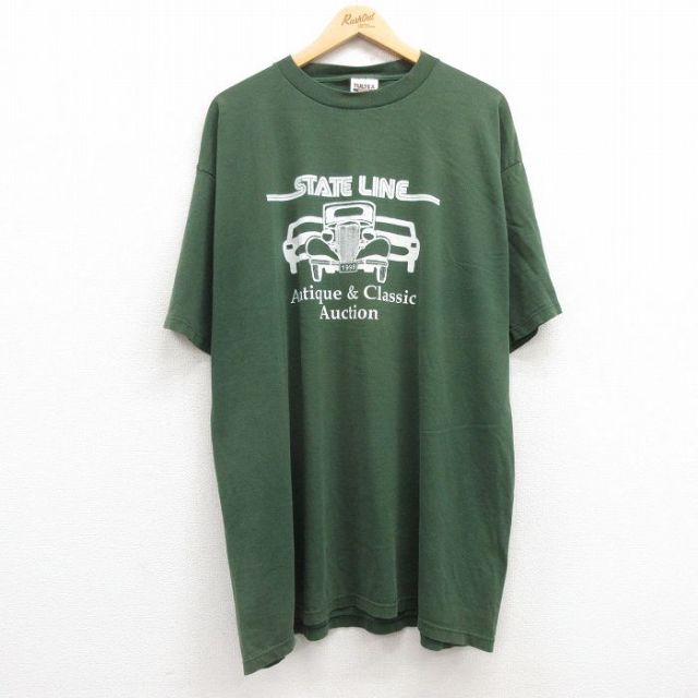 TULTEX 90s 半袖Tシャツ 車 グリーン XL | 古着