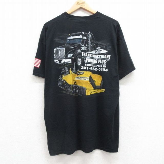 00s 半袖Tシャツ トラック ブラック XL | 古着
