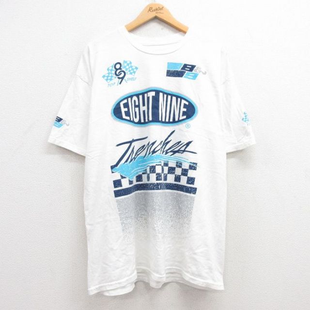 EIGHT NINE 半袖Tシャツ ホワイト XL | 古着