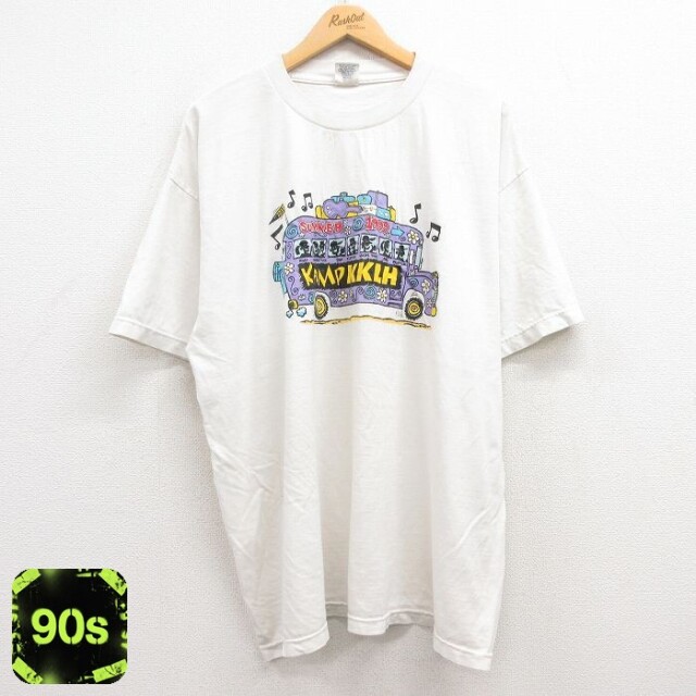 【50%OFF】90s 半袖Tシャツ バス ホワイト XL | 古着