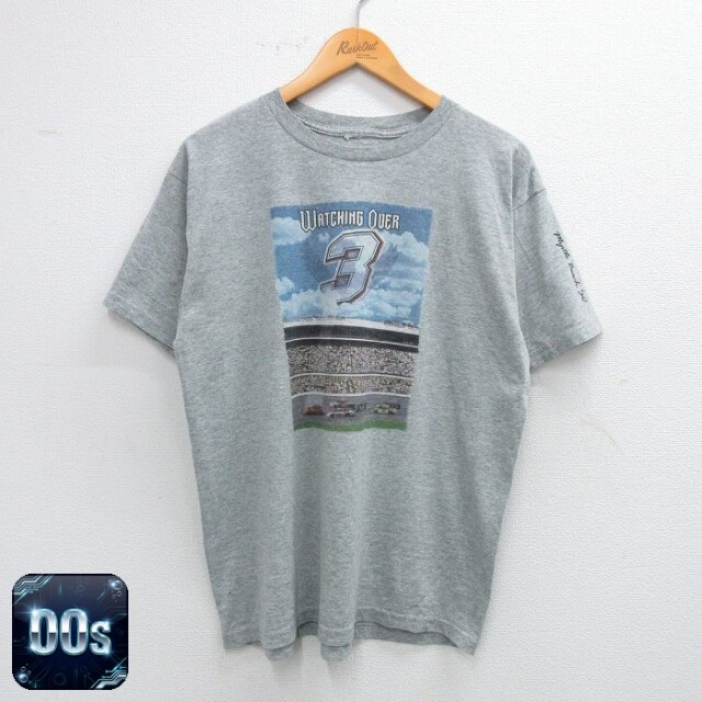 【50%OFF】00s 半袖Tシャツ レーシングカー グレー L | 古着