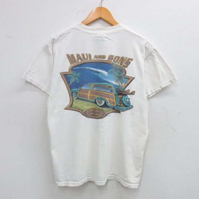 00s 半袖Tシャツ 車 ホワイト L | 古着