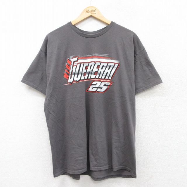 半袖Tシャツ レーシングカー グレー XL | 古着
