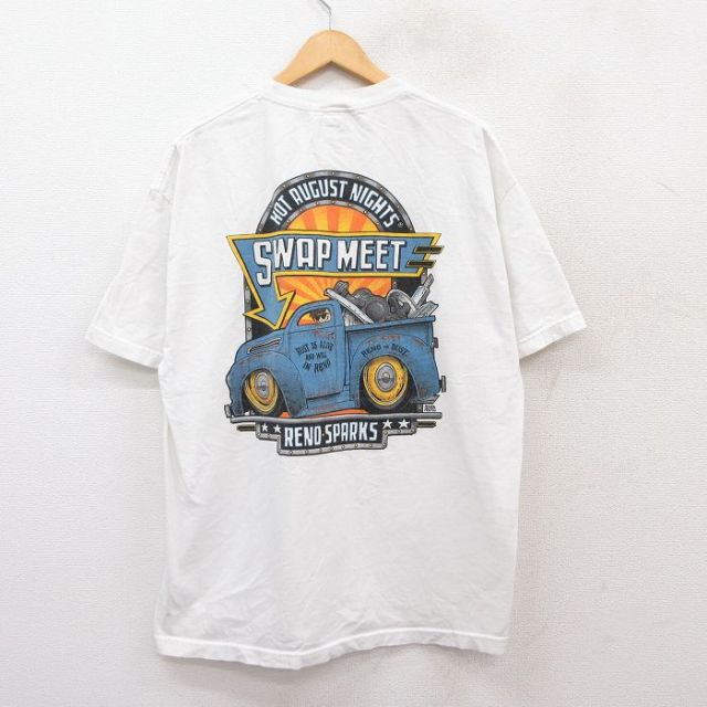 半袖Tシャツ 車 ホワイト XL | 古着