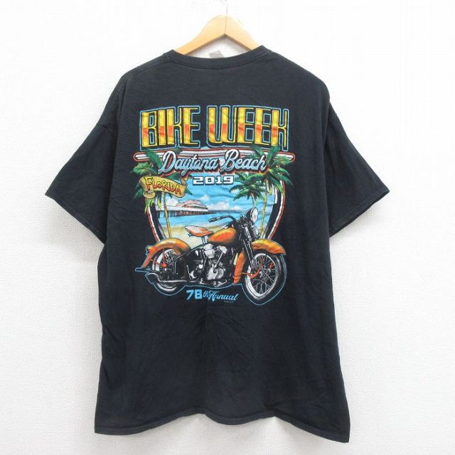 半袖Tシャツ バイクウィーク ブラック XL | 古着