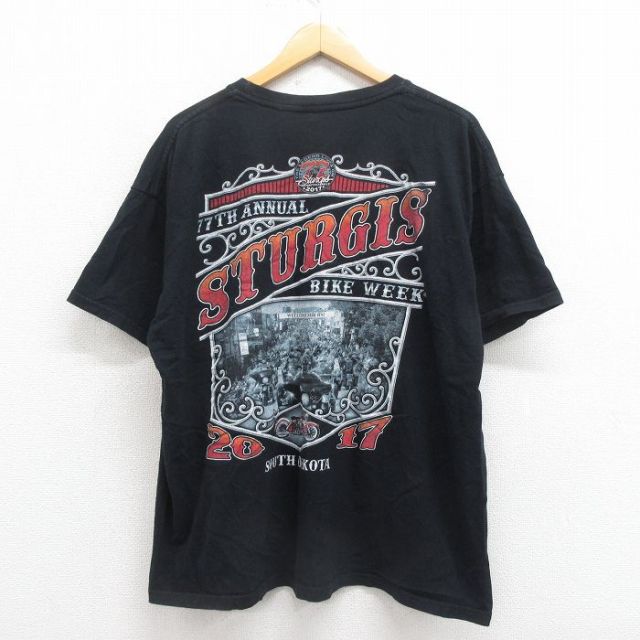 スタージス 半袖Tシャツ ブラック XL | 古着
