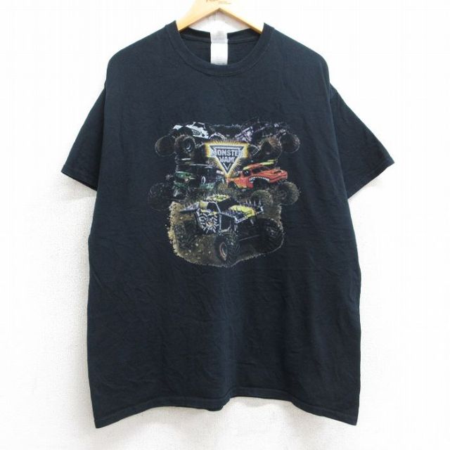 Monster Jam 半袖Tシャツ 車 ブラック XL | 古着