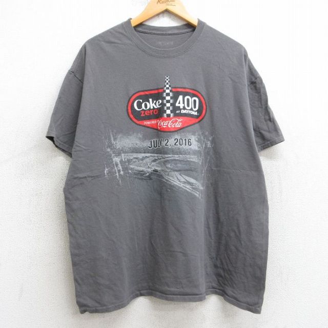 半袖Tシャツ NASCARコカコーラ グレー XL | 古着