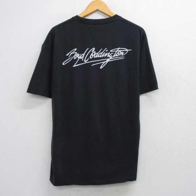 XL★古着 半袖 ビンテージ Tシャツ メンズ 90年代 90s ボイドコディントン クルーネック 黒 ブラック 25aug21 中古
