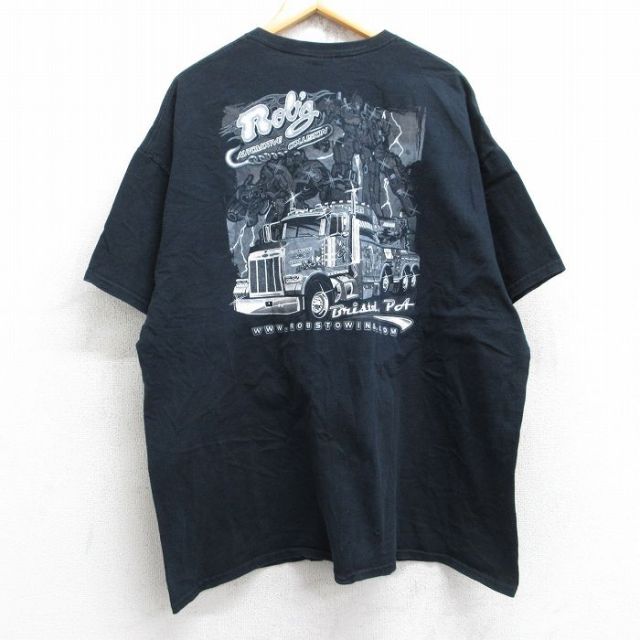 00s 半袖Tシャツ トラックロボット ブラック XL | 古着