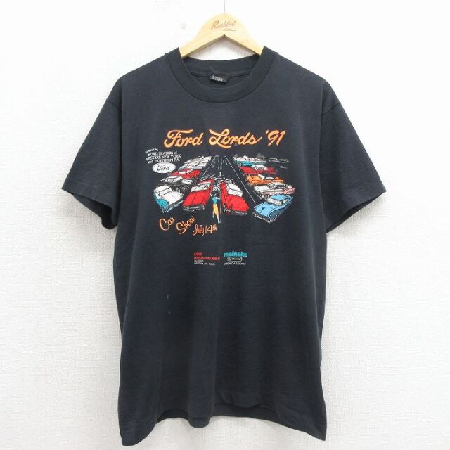 スクリーンスターズ 90s 半袖Tシャツ フォード ブラック メンズL相当 | 古着