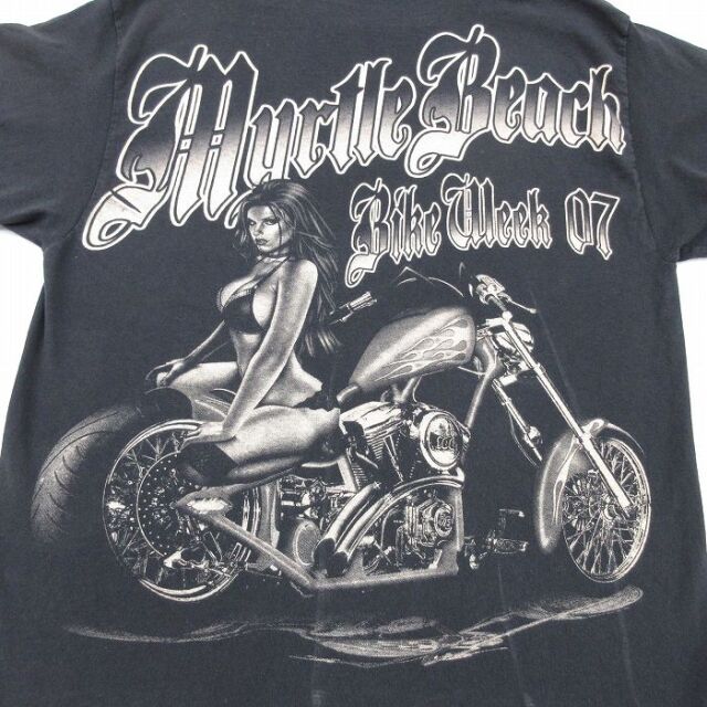 古着通販 M☆古着 半袖 ビンテージ Tシャツ メンズ 00年代 00s バイク