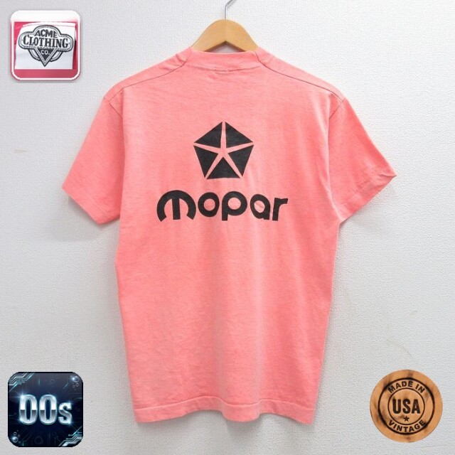 【20%OFF】フルーツオブザルーム 00s 半袖Tシャツ MOPAR CLUB ピンク メンズM相当 | 古着