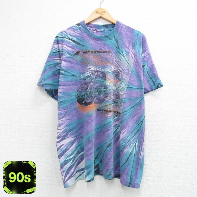 90s 半袖Tシャツ Off Road パープル メンズXL相当 | 古着
