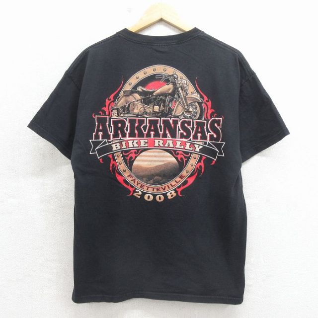 00s 半袖Tシャツ アーカンソーバイク ブラック メンズL相当 | 古着