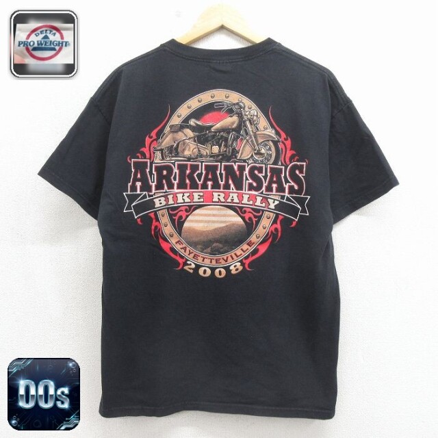 00s 半袖Tシャツ アーカンソーバイク ブラック メンズL相当 | 古着