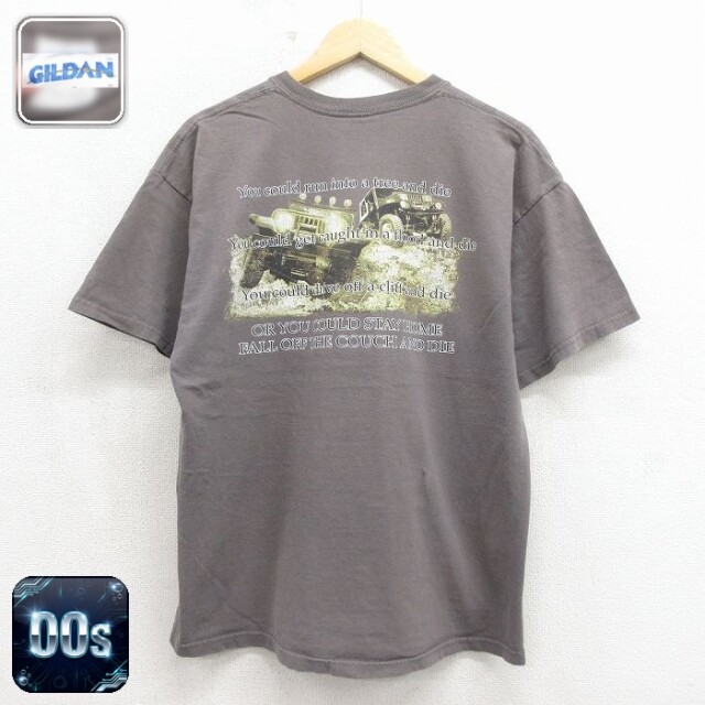 00s 半袖Tシャツ ジープ グレー メンズL相当 | 古着