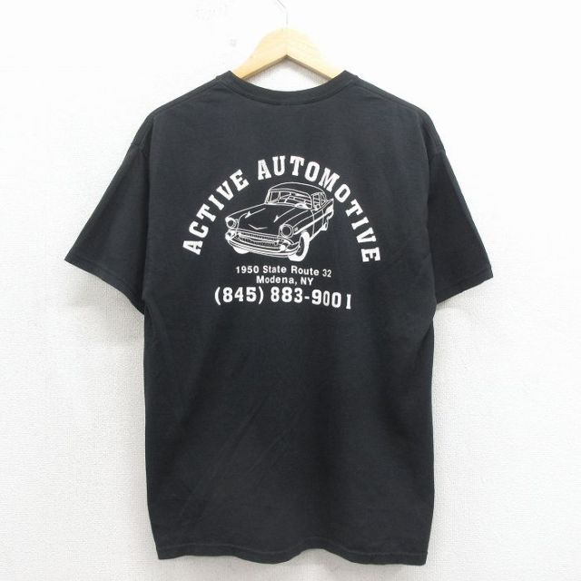 ヘインズ 00s 半袖Tシャツ 車 ブラック メンズL相当 | 古着