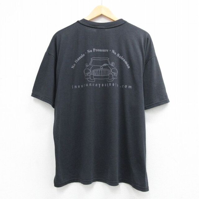 ヘインズ 00s 半袖Tシャツ RVIS ブラック XL | 古着