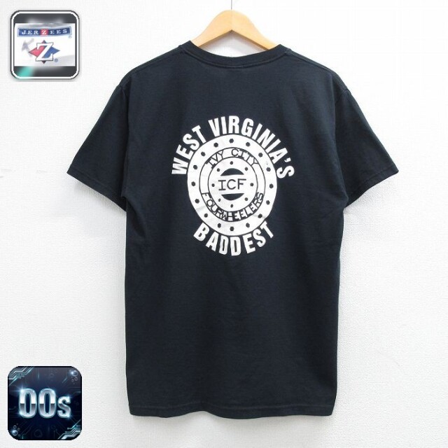 00s 半袖Tシャツ ICF ブラック メンズM相当 | 古着