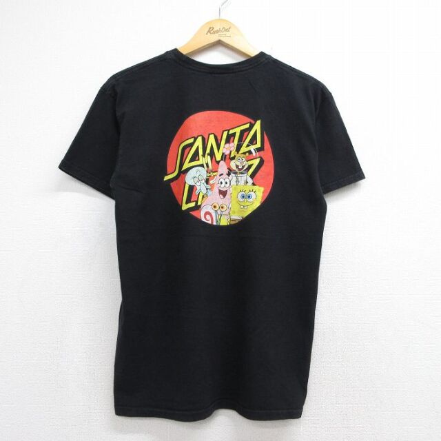 サンタクルーズ 半袖Tシャツ スポンジボブ ブラック M | 古着