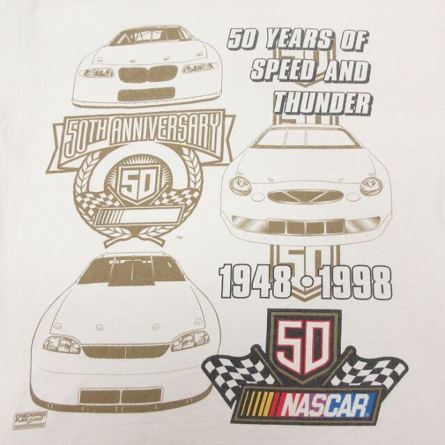 古着通販 XL☆古着 半袖 ビンテージ Tシャツ メンズ 90年代 90s NASCAR
