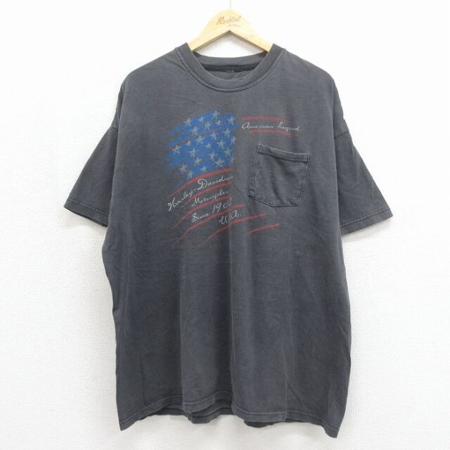 古着通販 XL☆古着 ハーレーダビッドソン 半袖 ビンテージ Tシャツ