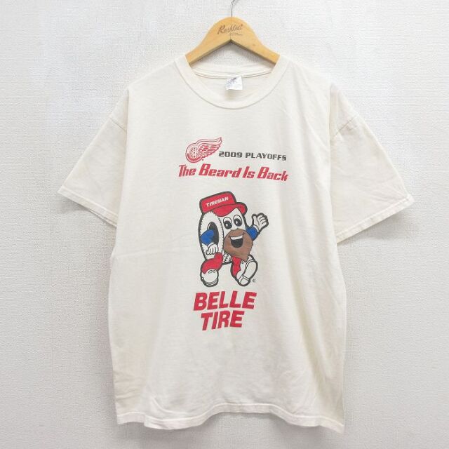 00s 半袖Tシャツ デトロイトウィングス ホワイト メンズXL相当 | 古着