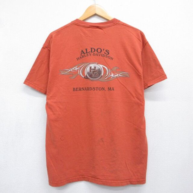 古着通販 L☆古着 ハーレーダビッドソン 半袖 ビンテージ Tシャツ