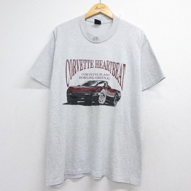 90s 半袖Tシャツ コルベット グレー メンズXL相当 | 古着