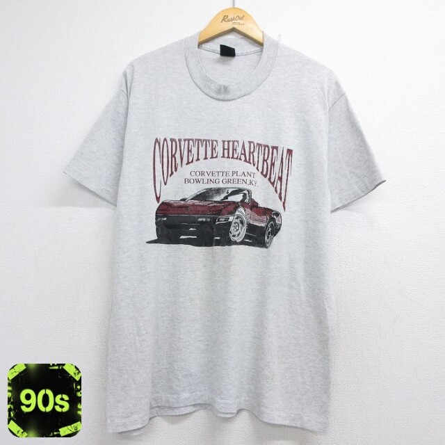 90s 半袖Tシャツ コルベット グレー メンズXL相当 | 古着