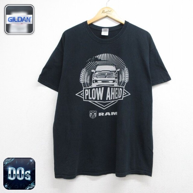 00s 半袖Tシャツ RAM ブラック メンズXL相当 | 古着