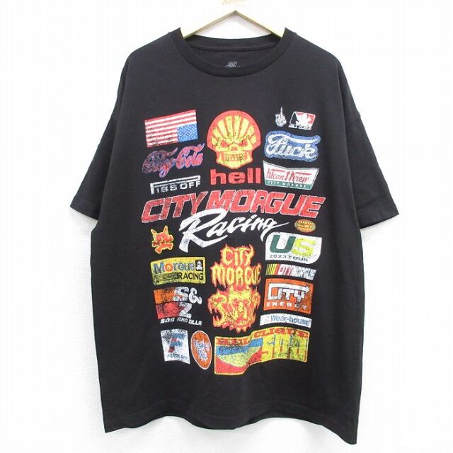 CITY MORGUE 半袖Tシャツ ブラック メンズXL相当 | 古着