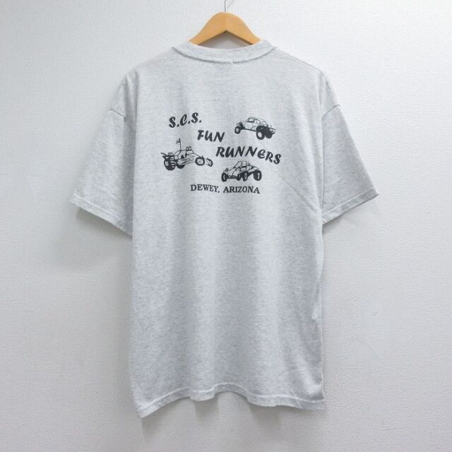 ヘインズ 00s 半袖Tシャツ アリゾナ グレー メンズXL相当 | 古着