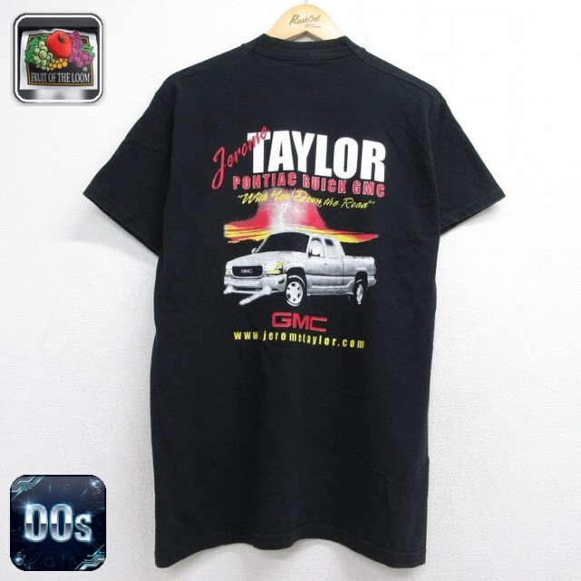 フルーツオブザルーム 00s 半袖Tシャツ GMC シエラ ブラック メンズL相当 | 古着