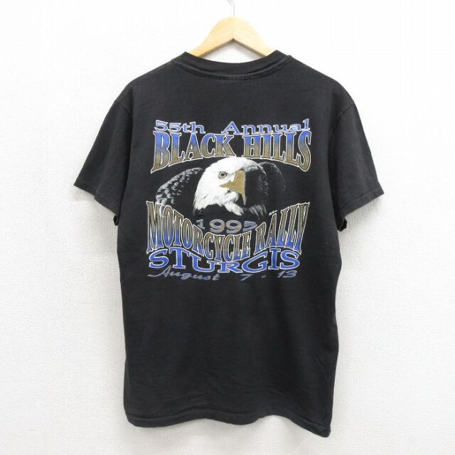 ヘインズ 90s 半袖Tシャツ スタージス ブラック メンズL相当 | 古着