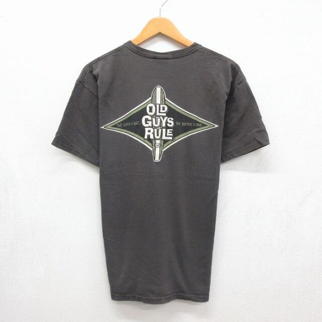 OLD GUYS RULE 半袖Tシャツ サーフボード ブラウン メンズL相当 | 古着