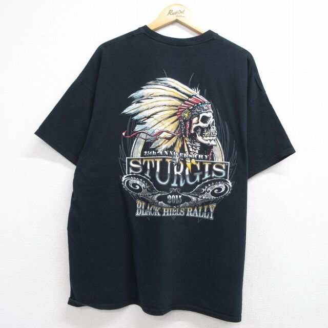 半袖Tシャツ ブラック メンズXL相当 | 古着