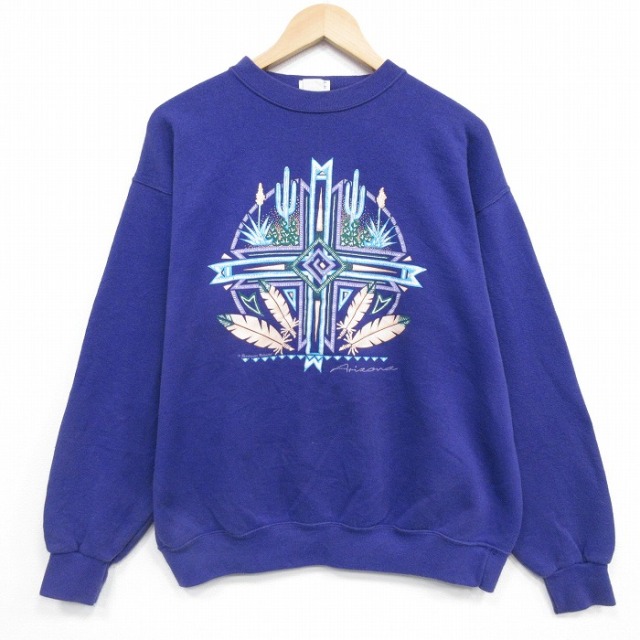 【50%OFF】アリゾナ 90s 長袖スウェット パープル L | 古着